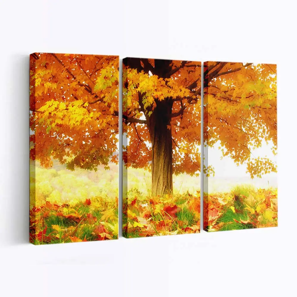 Die Freude An Den Herbstfarben Leinwandbild