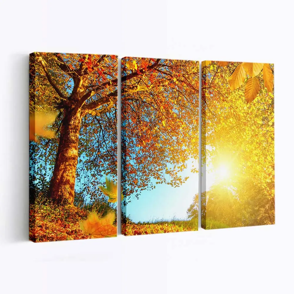 Herbstliche Naturlandschaft Leinwandbild