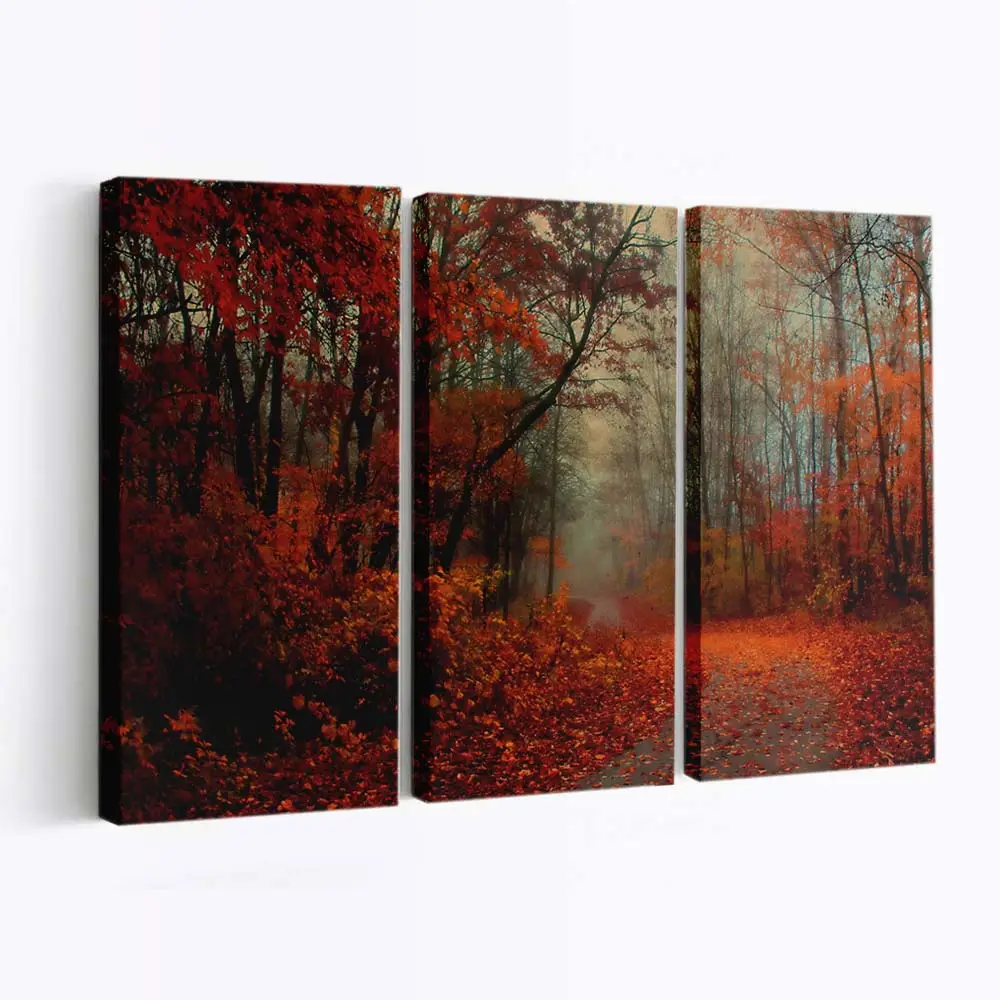 Friedliche Romantische Herbststimmung Leinwandbild