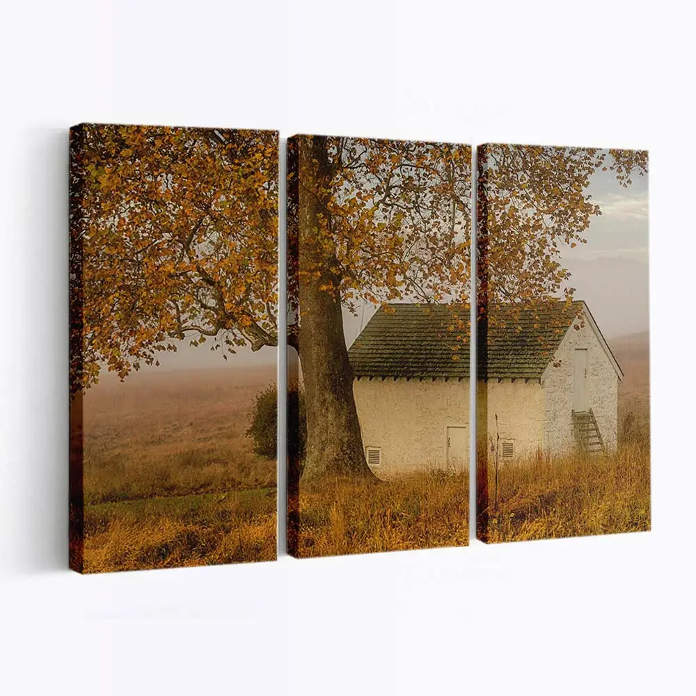 Herbstfarben Auf Dem Land Leinwandbild