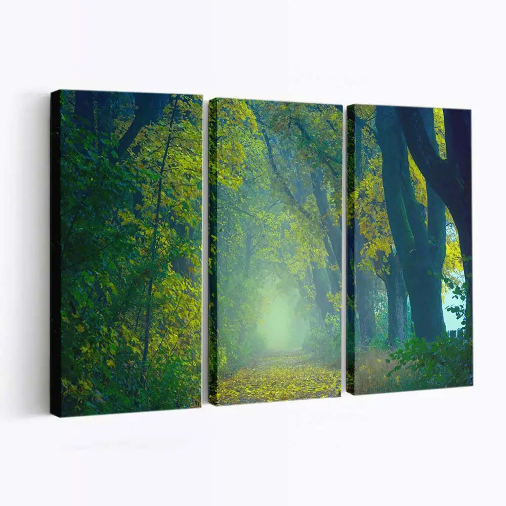 Landschaft Zu Herbstbeginn Leinwandbild