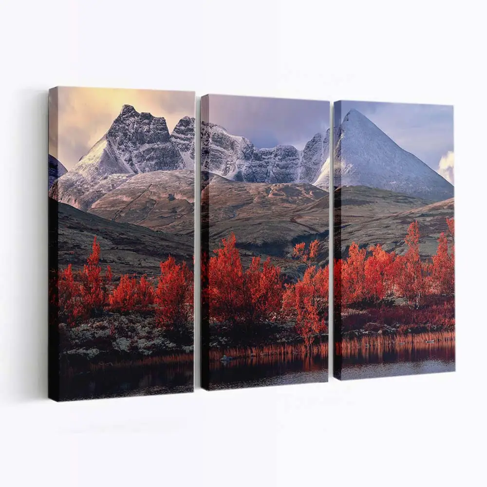 Majestätische Herbstliche Überglandschaft Leinwandbild