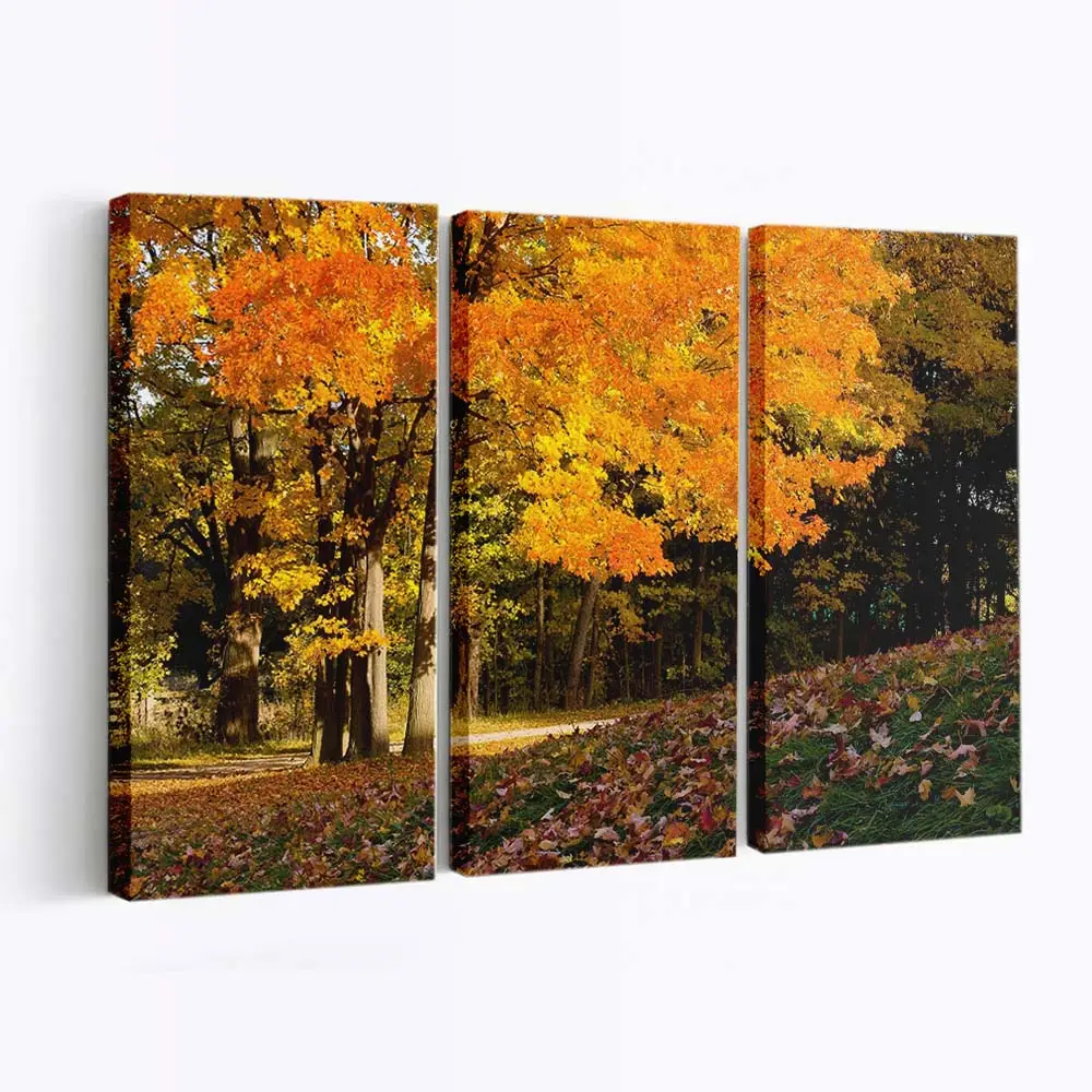 Malerische Herbstszene Leinwandbild