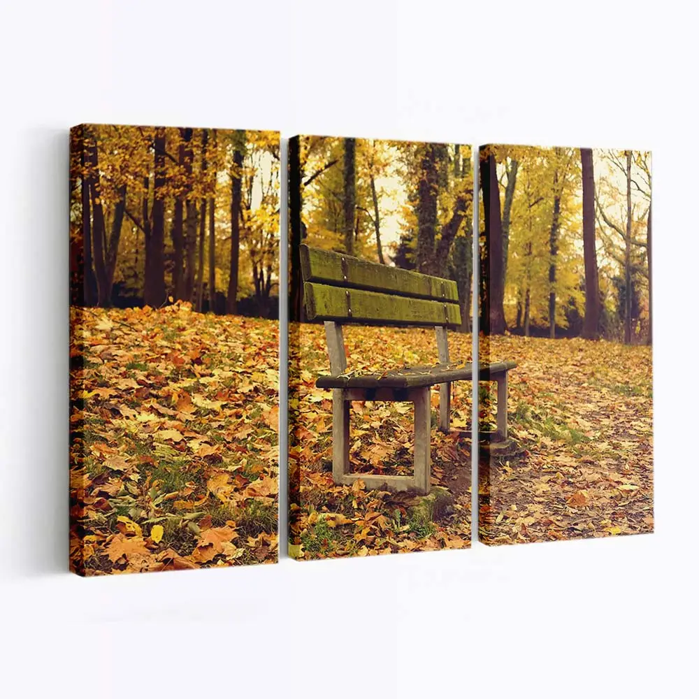 Schöne Spuren Des Herbstes Leinwandbild