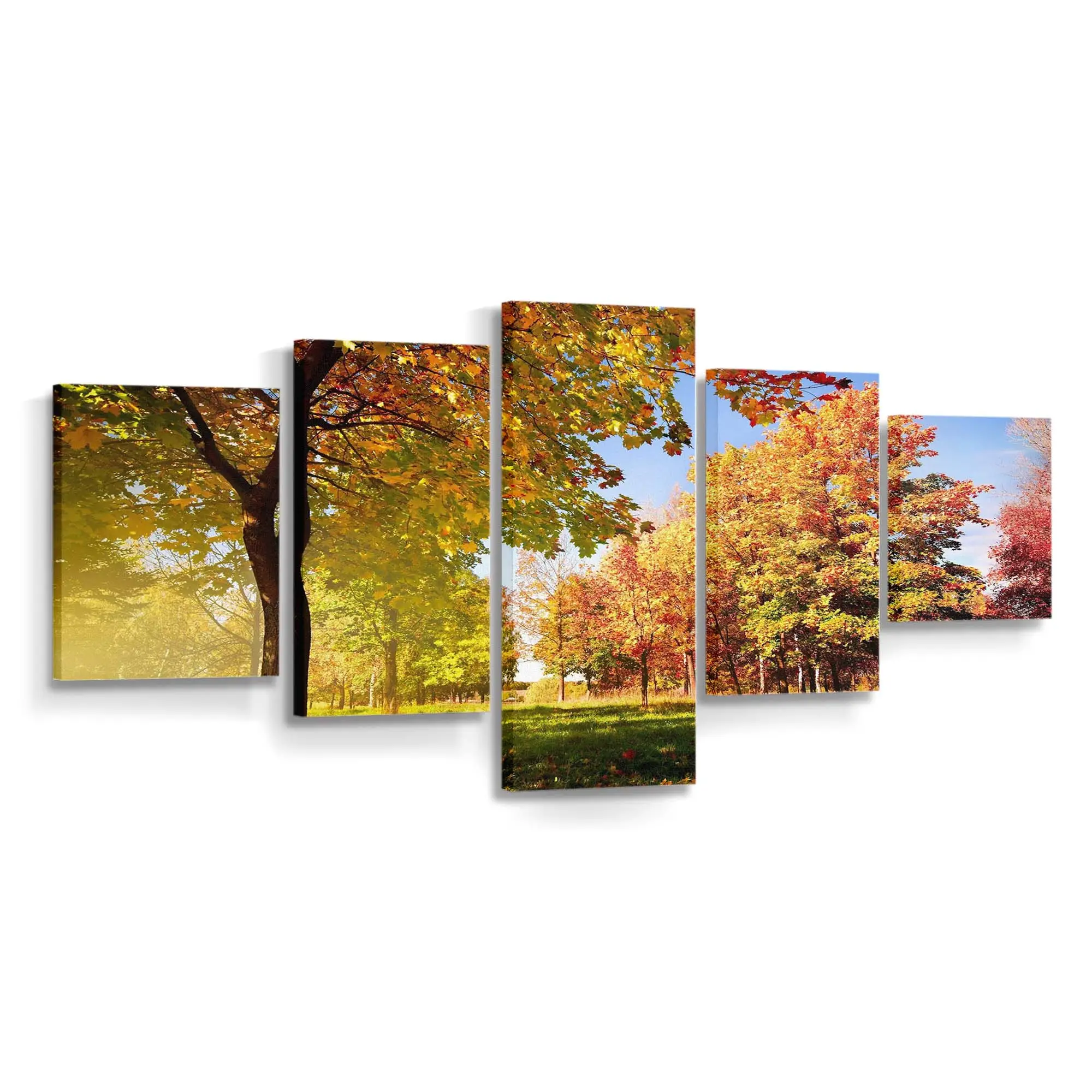 Der Beginn Der Herbstzeit Leinwandbild