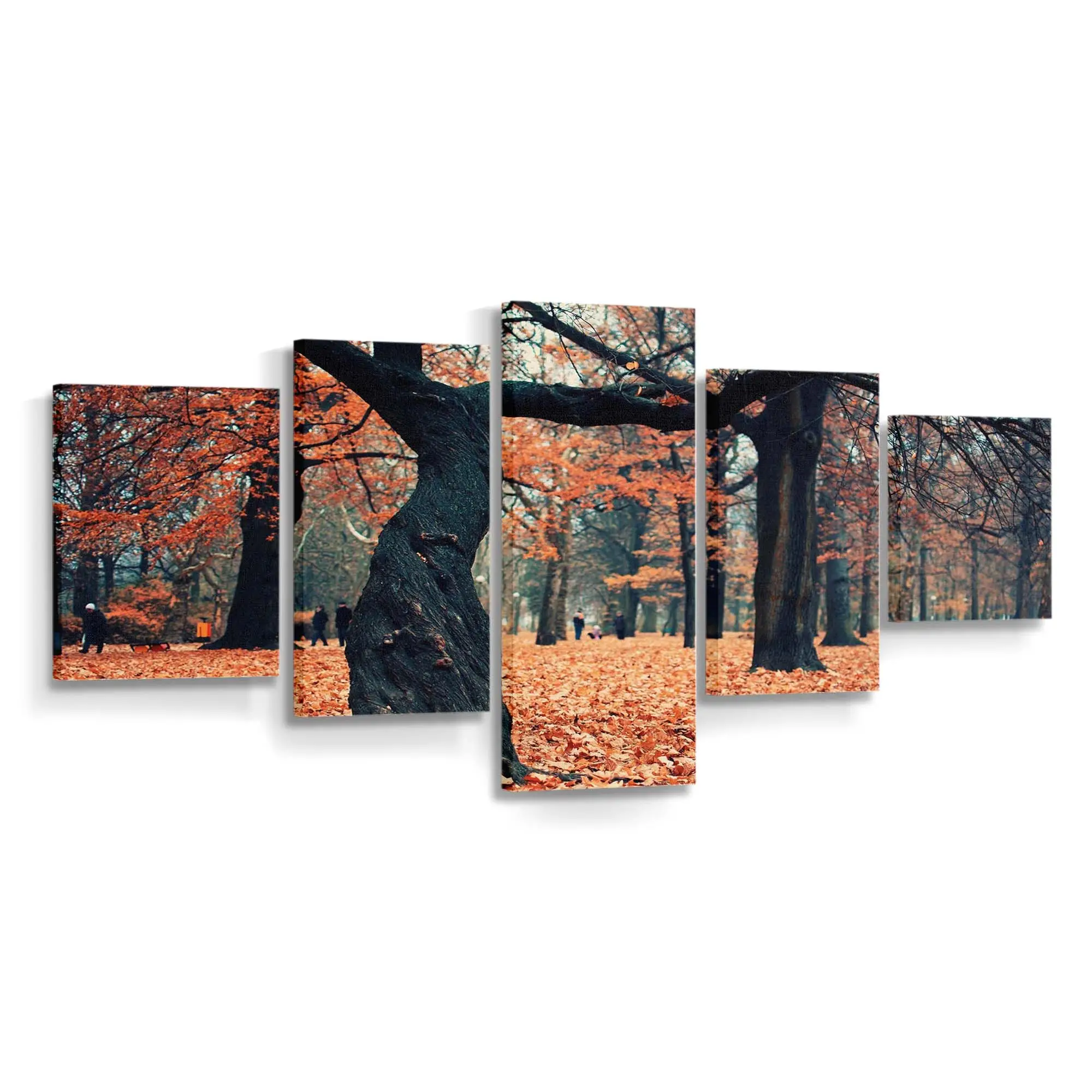 Friedliche Parklandschaft Im Herbst Leinwandbild