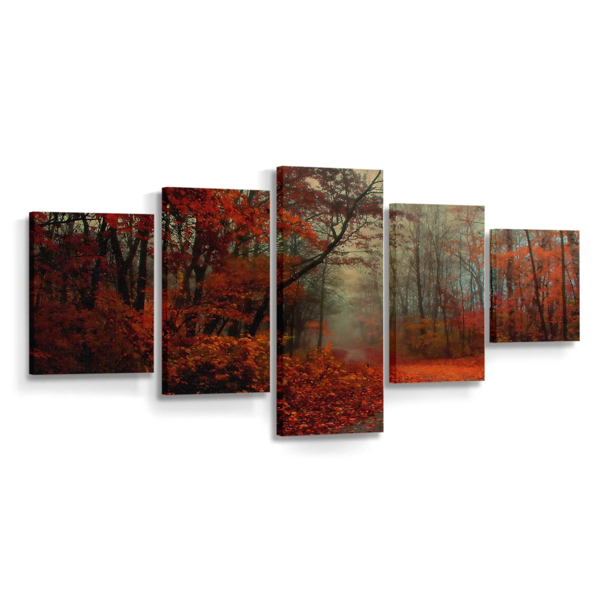 Friedliche Romantische Herbststimmung Leinwandbild
