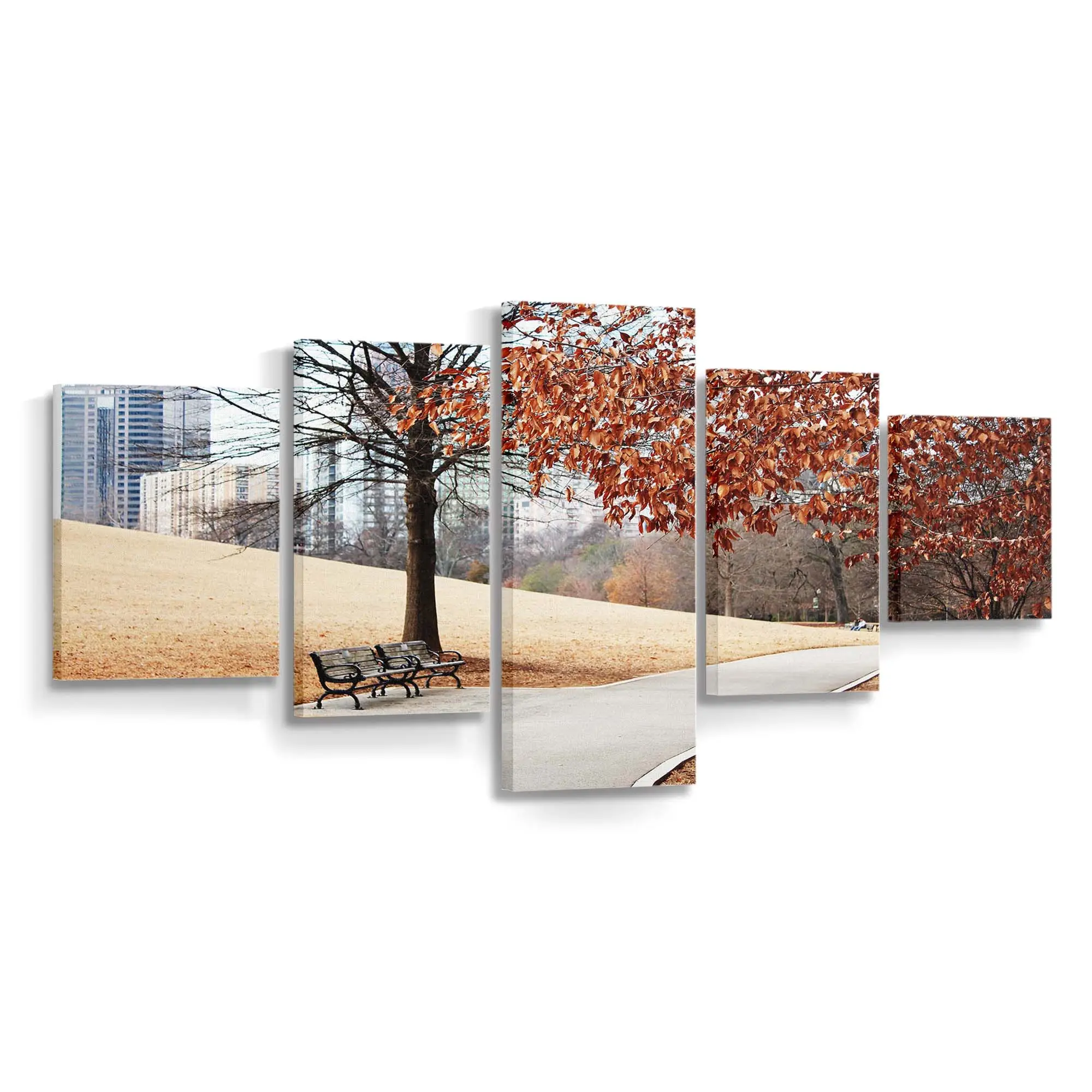 Friedlicher Herbst Im Park Leinwandbild