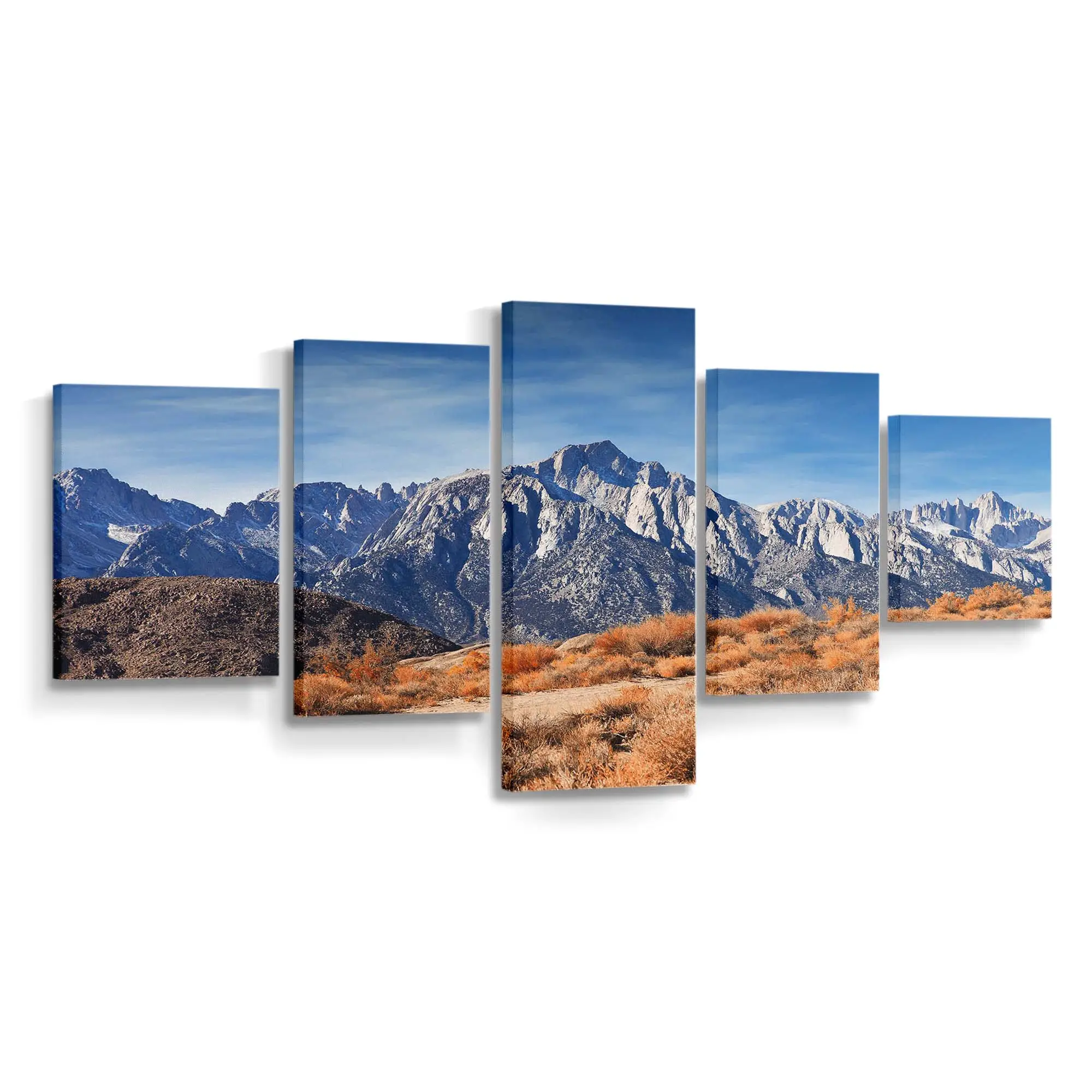 Gipfel Der Rocky Mountains Im Herbst Leinwandbild