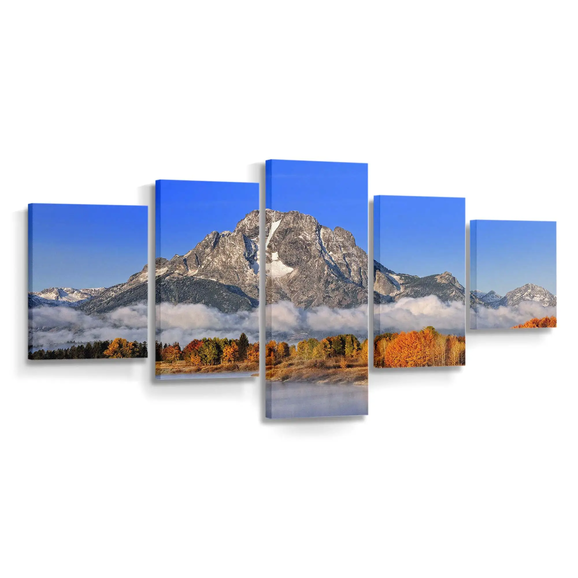 Hohe Überggipfel Im Herbst Leinwandbild