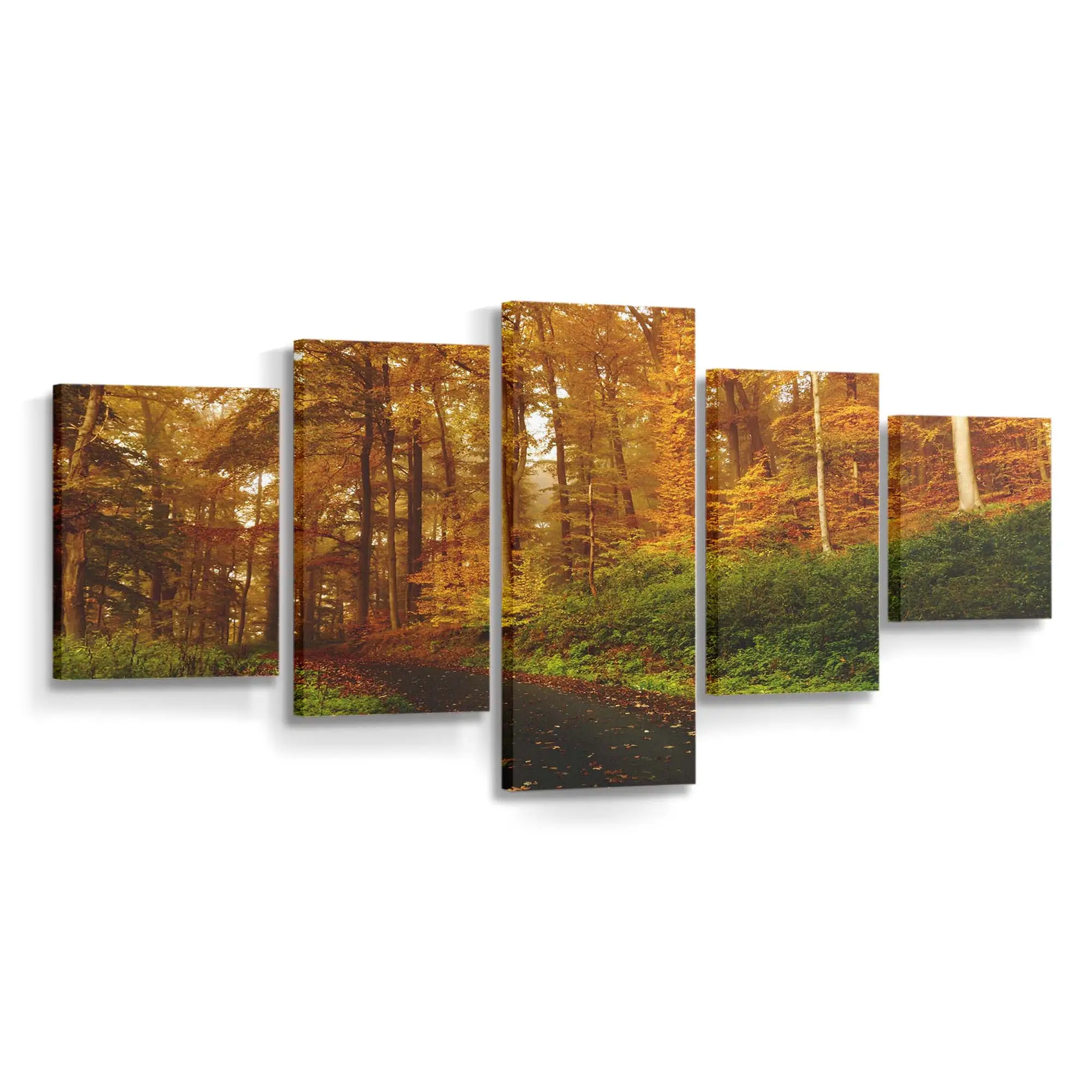 Jahreszeitenwechsel In Den Herbst Leinwandbild