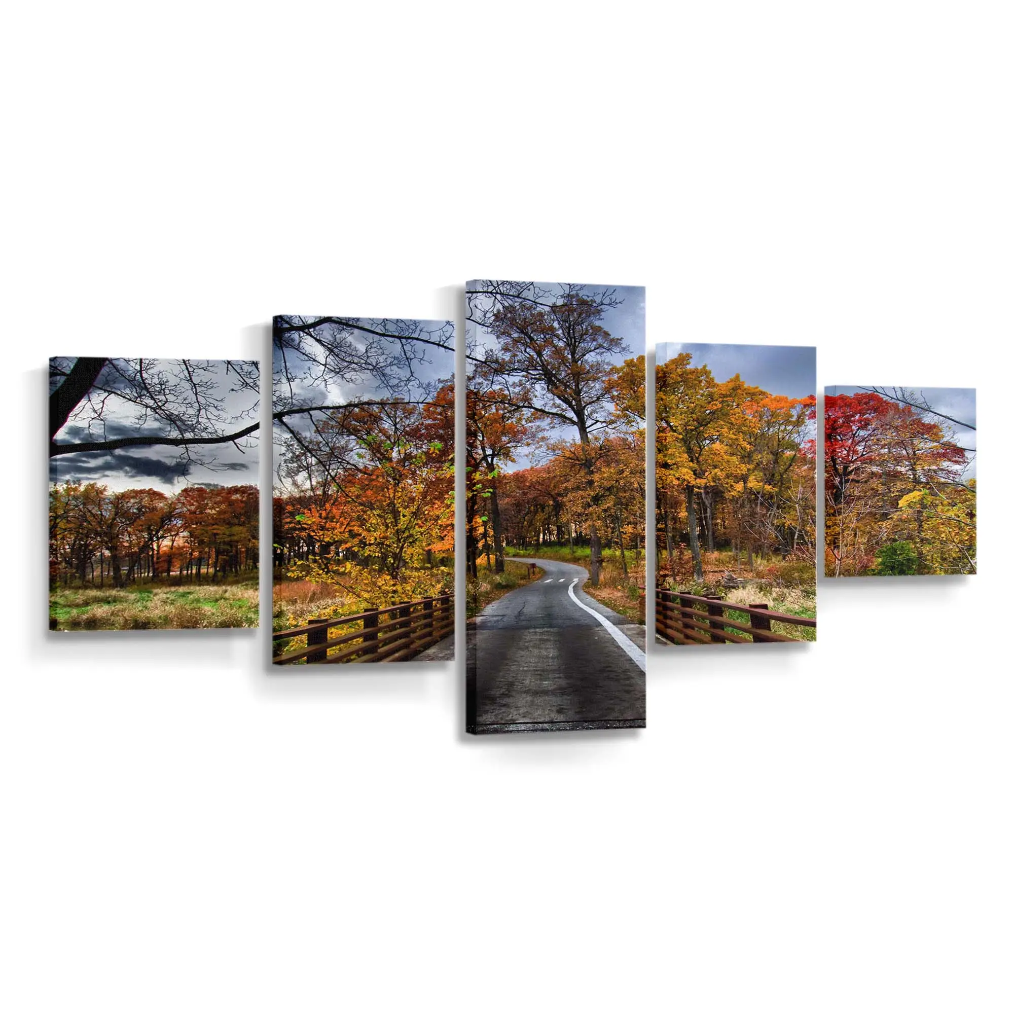 Klassische Herbstlandschaft Leinwandbild