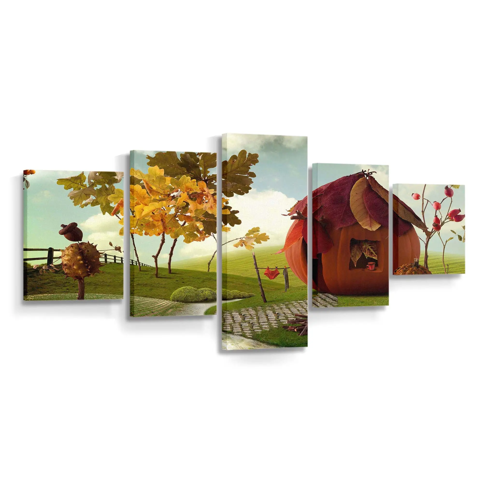 Kleine Herbstliche Naturlandschaft Leinwandbild