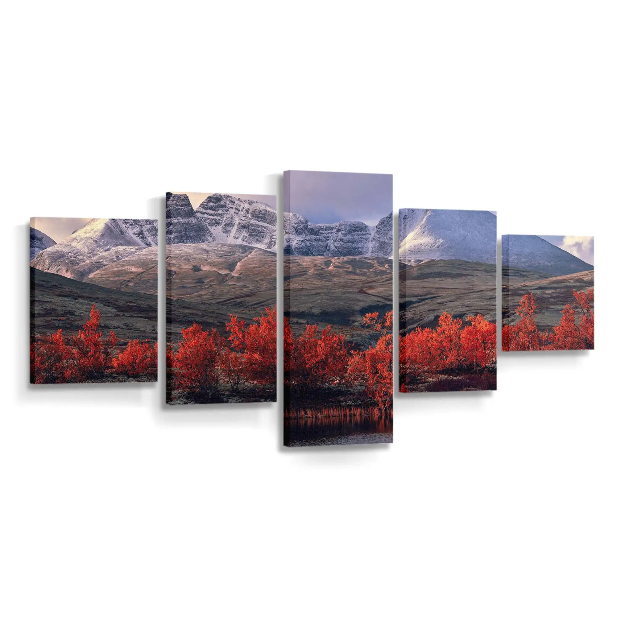 Majestätische Herbstliche Überglandschaft Leinwandbild