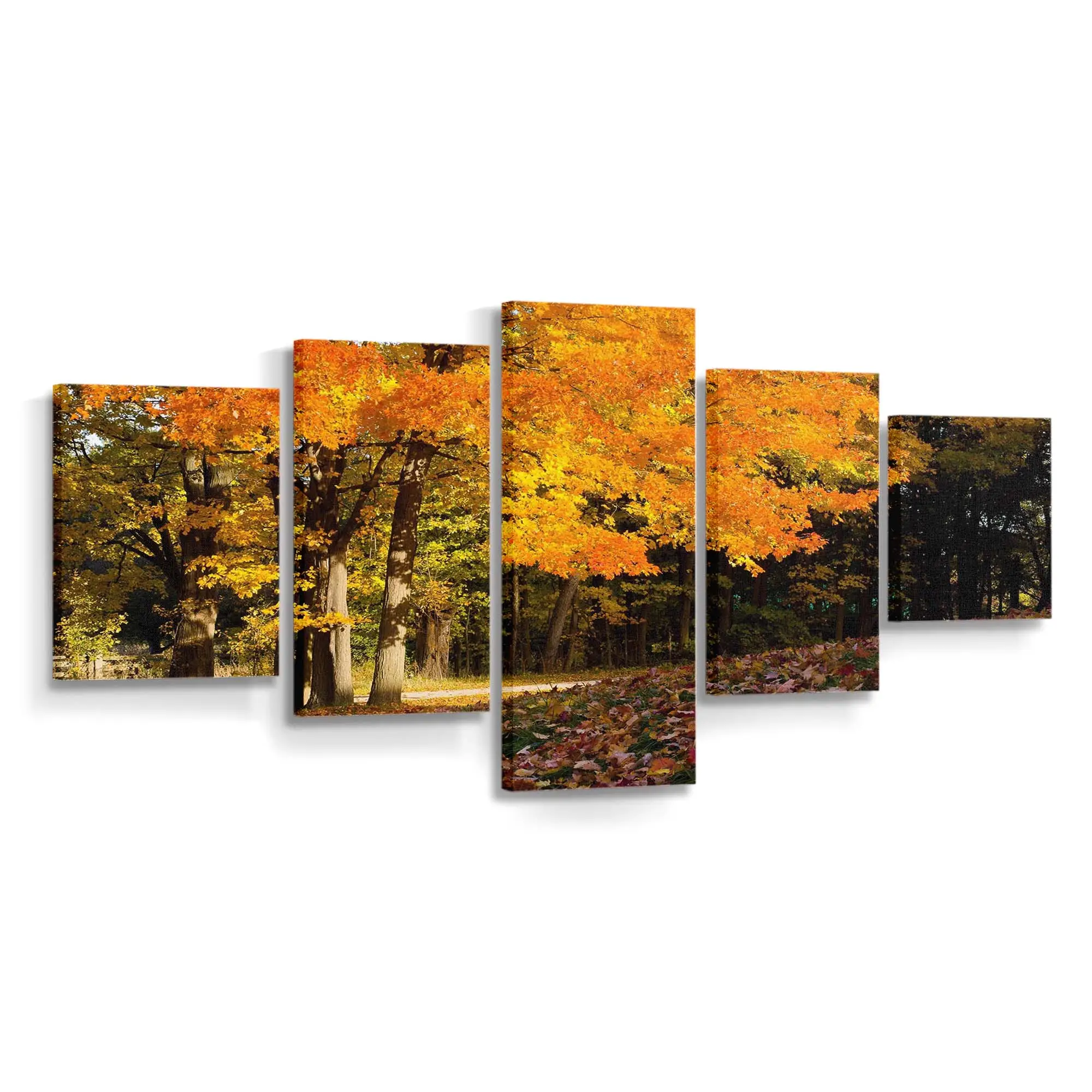 Malerische Herbstszene Leinwandbild