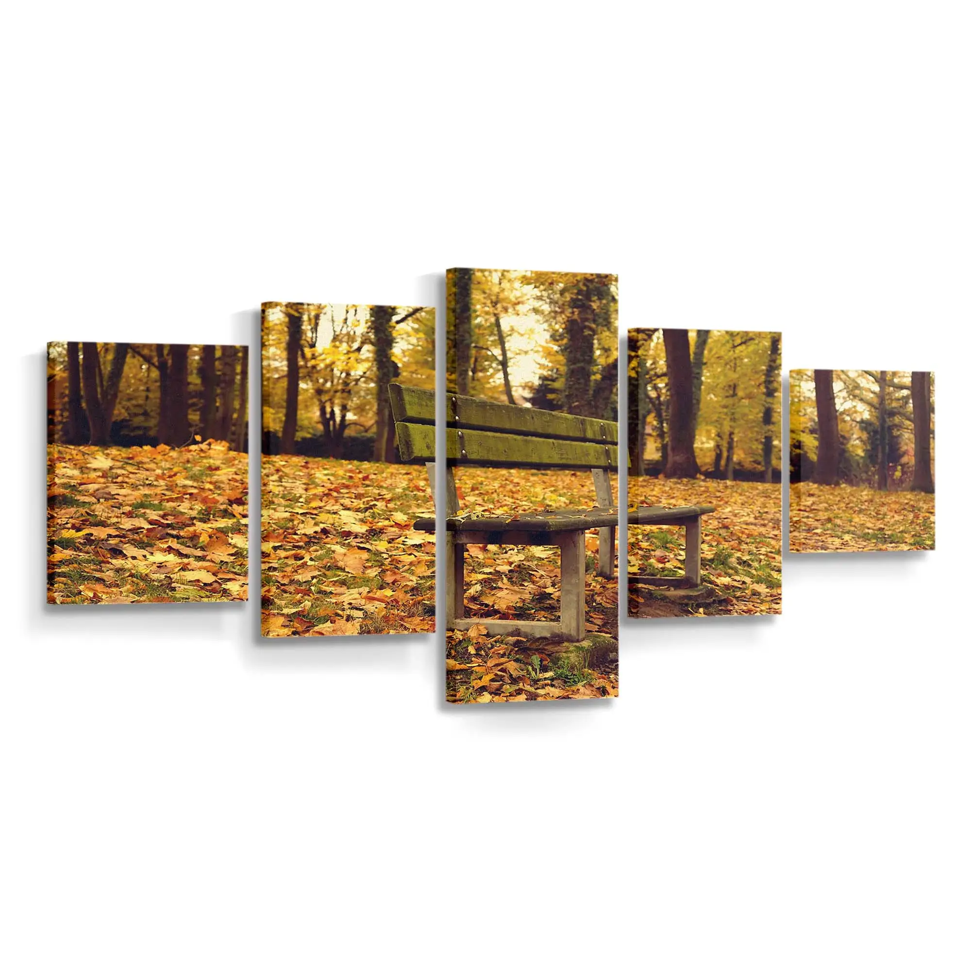 Schöne Spuren Des Herbstes Leinwandbild
