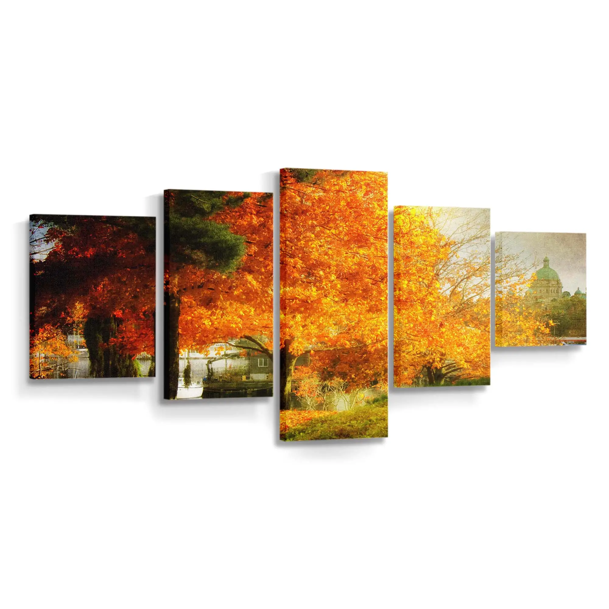 Verträumte Herbstlandschaft Leinwandbild