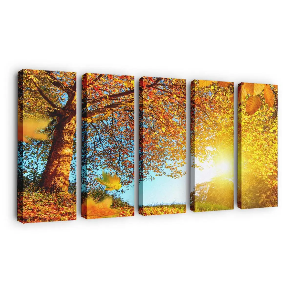 Herbstliche Naturlandschaft Leinwandbild