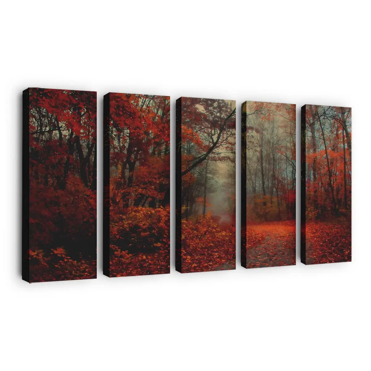 Friedliche Romantische Herbststimmung Leinwandbild