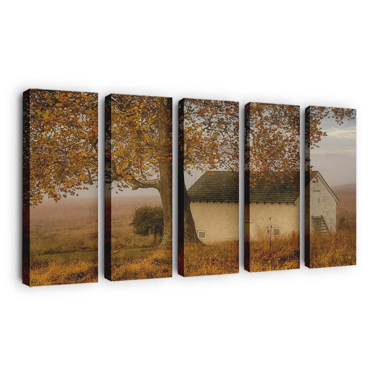 Herbstfarben Auf Dem Land Leinwandbild