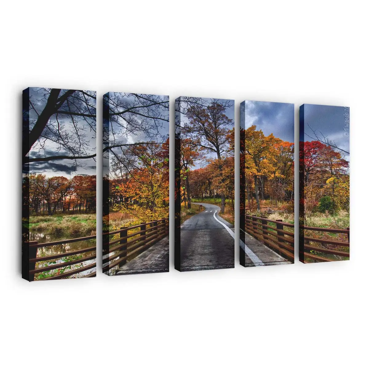 Klassische Herbstlandschaft Leinwandbild