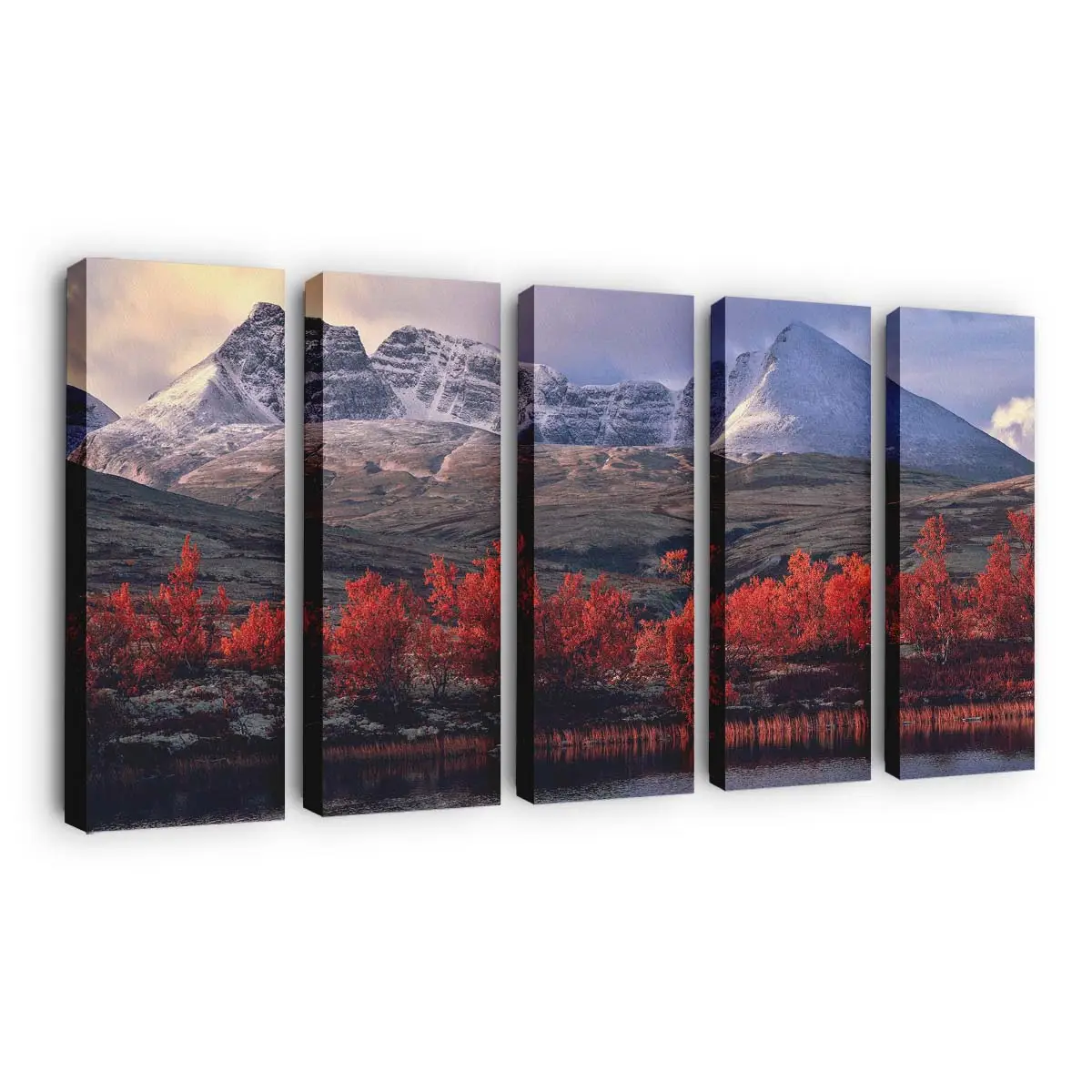 Majestätische Herbstliche Überglandschaft Leinwandbild