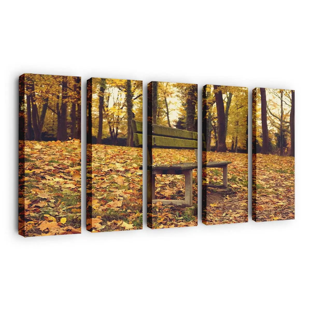 Schöne Spuren Des Herbstes Leinwandbild