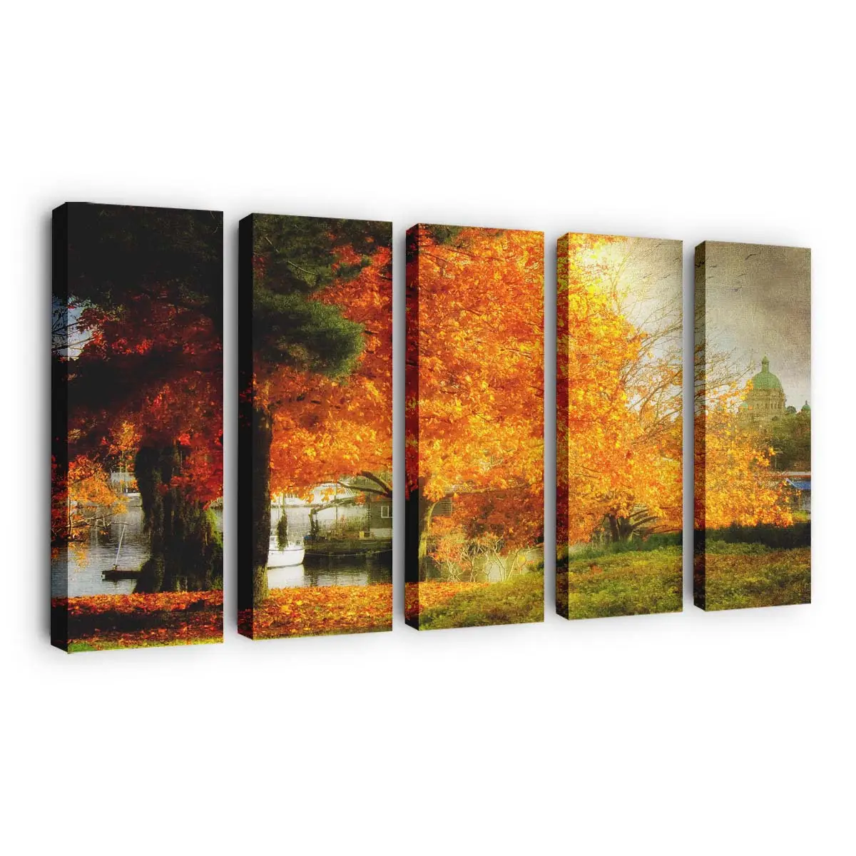 Verträumte Herbstlandschaft Leinwandbild