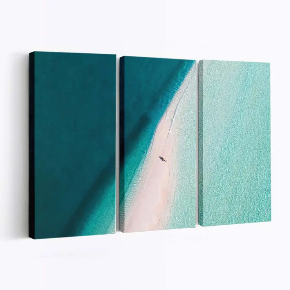 Blick auf Eine Tropische Strandküste Leinwandbild