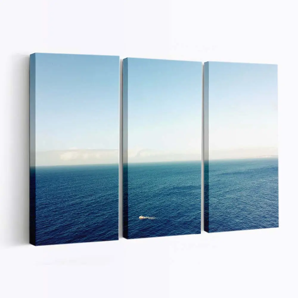Landschaft mit Ruhiger Meerwasseroberflche Leinwandbild