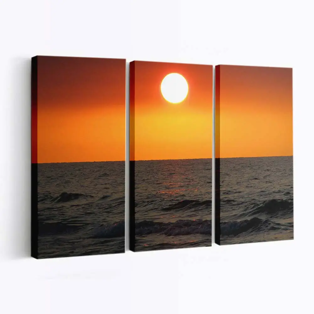 Blick auf die Küstenlinie des Kaspischen Meeres Leinwandbild