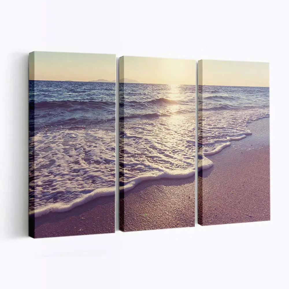 Horizont am Küstenstrandufer Leinwandbild