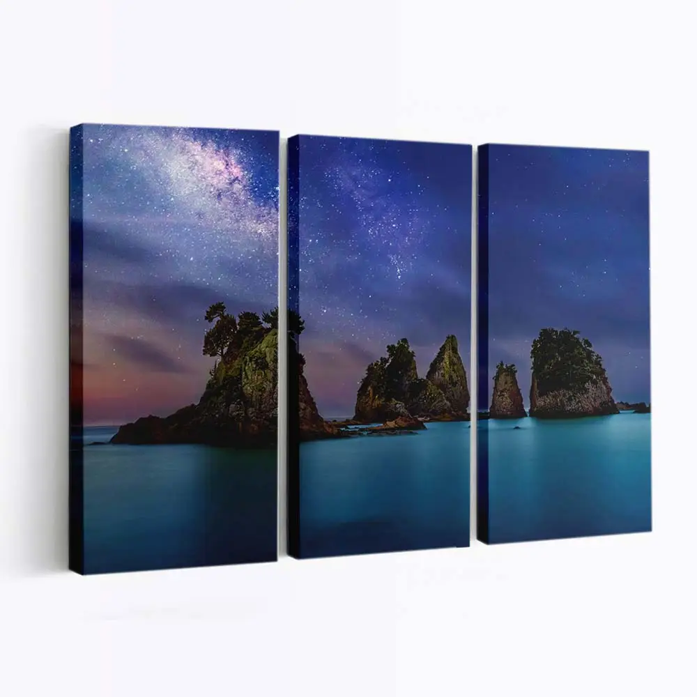 Strand einer Meeresinsel im Archipel Leinwandbild