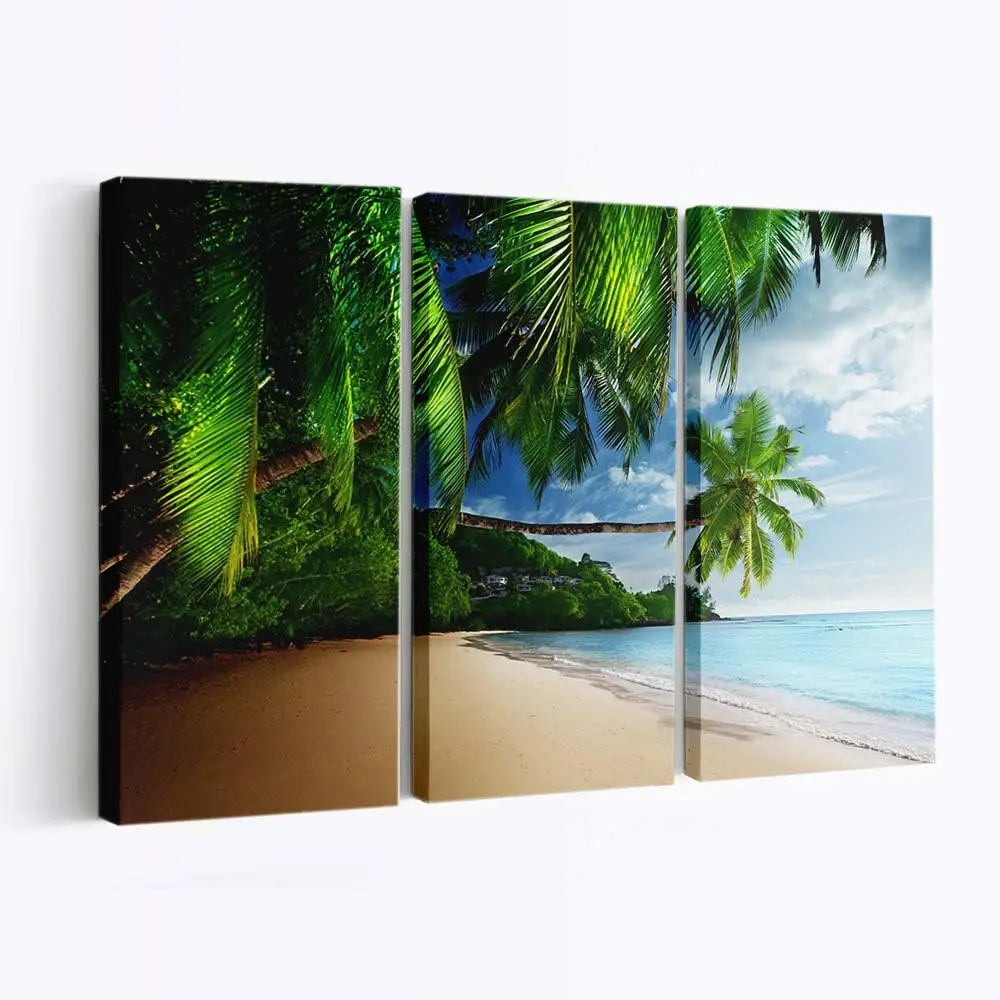 Meeresküste einer Tropischen Insel Leinwandbild