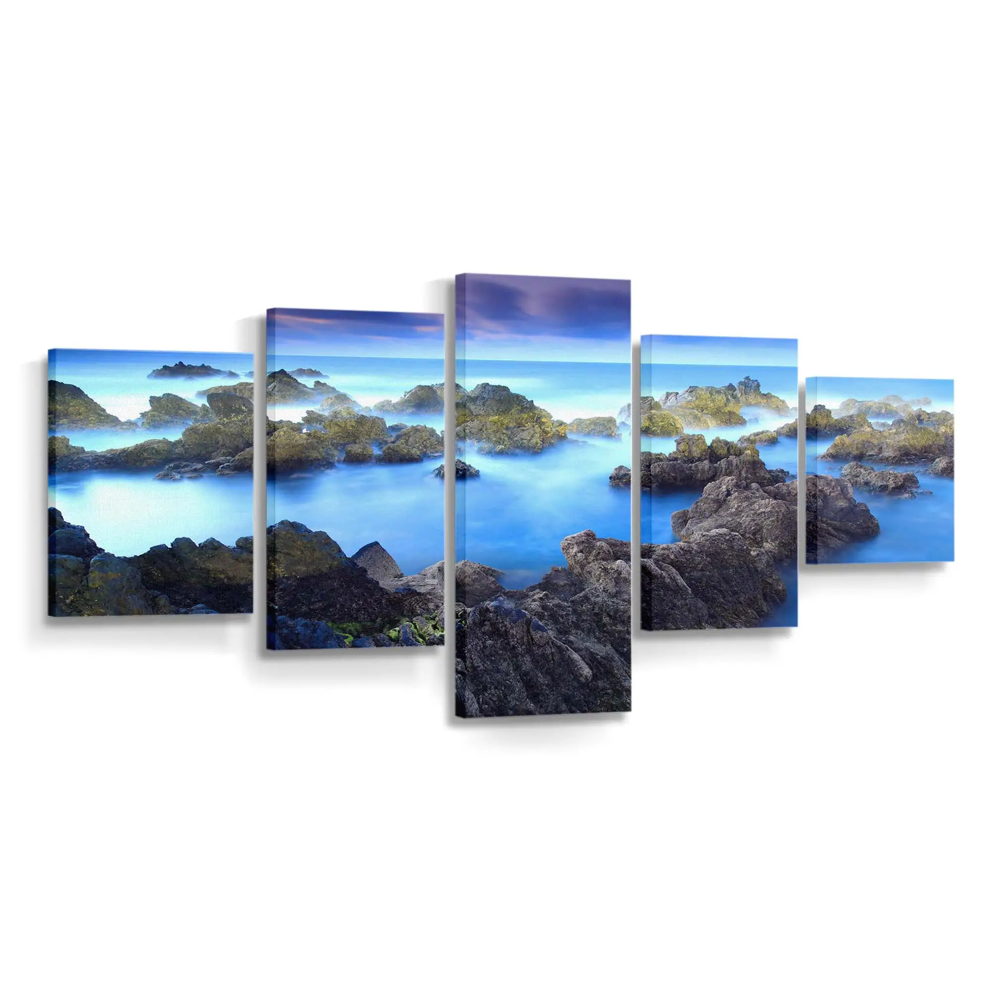 Küstenlandschaft am Meer in Porto Moniz Leinwandbild