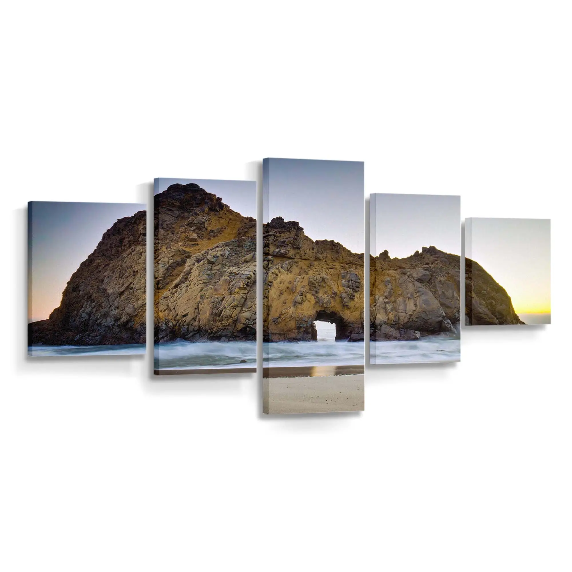 Küstenblick am Pfeiffer Beach Leinwandbild