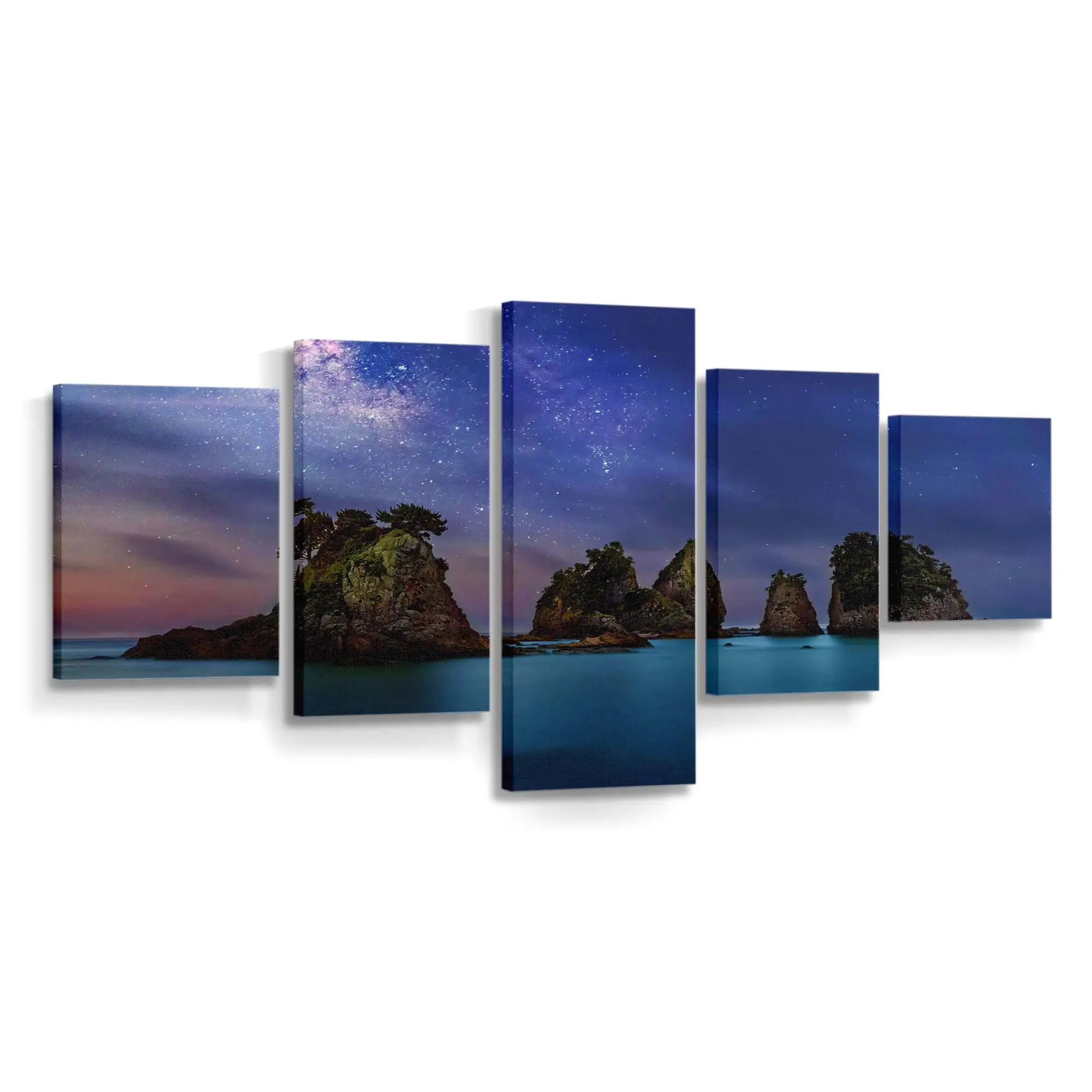 Strand einer Meeresinsel im Archipel Leinwandbild