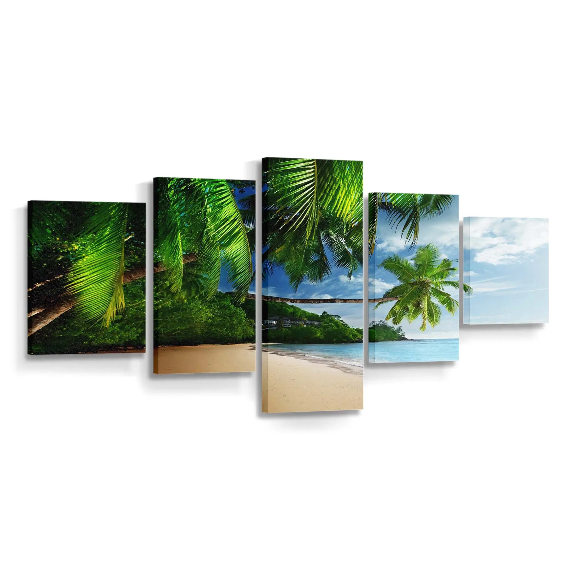 Meeresküste einer Tropischen Insel Leinwandbild
