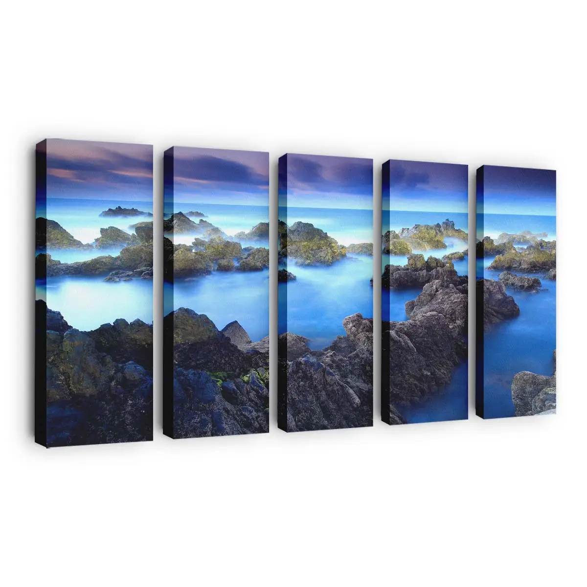 Küstenlandschaft am Meer in Porto Moniz Leinwandbild