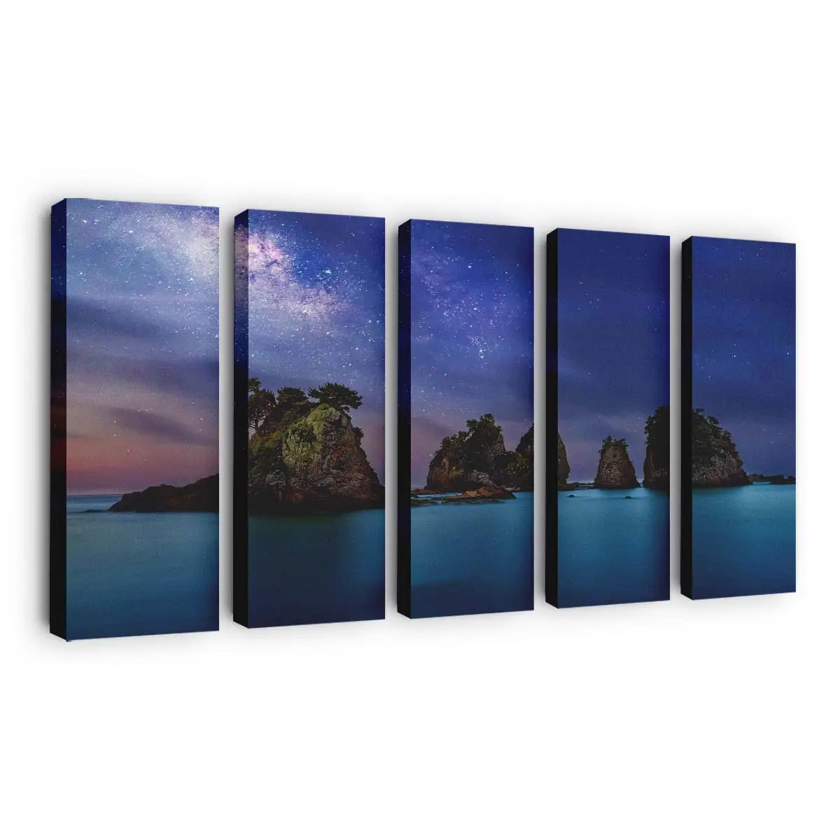 Strand einer Meeresinsel im Archipel Leinwandbild