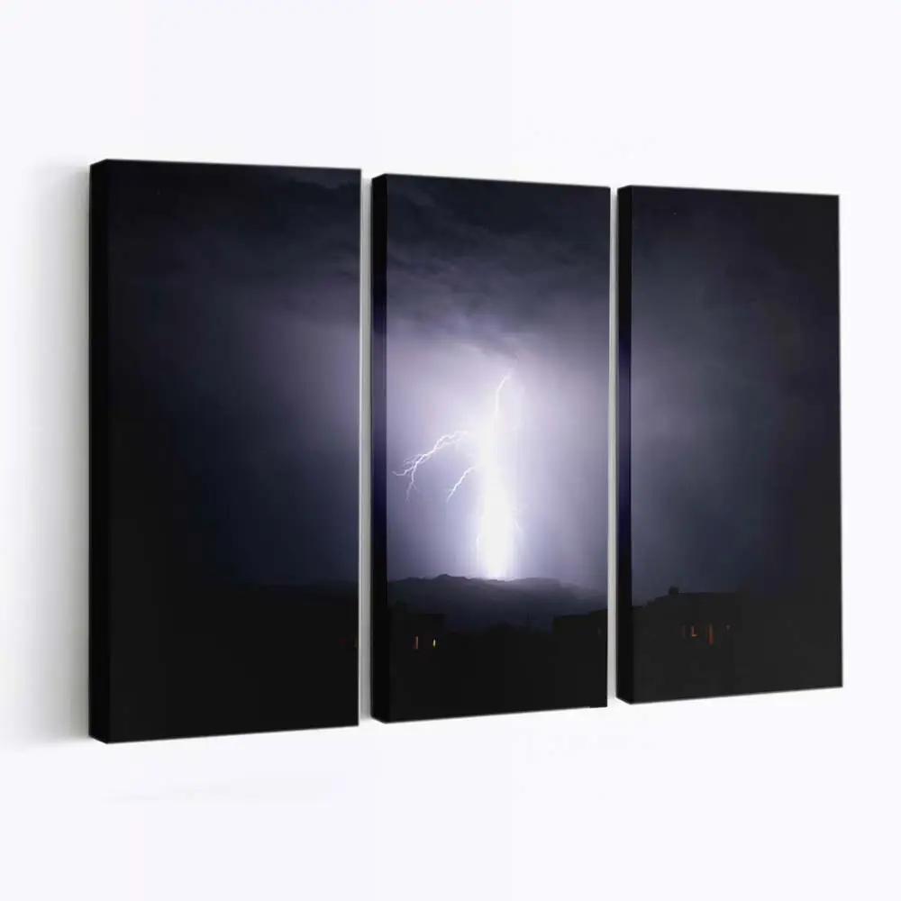 Gewitter in der Wüste Arizonas Leinwandbild