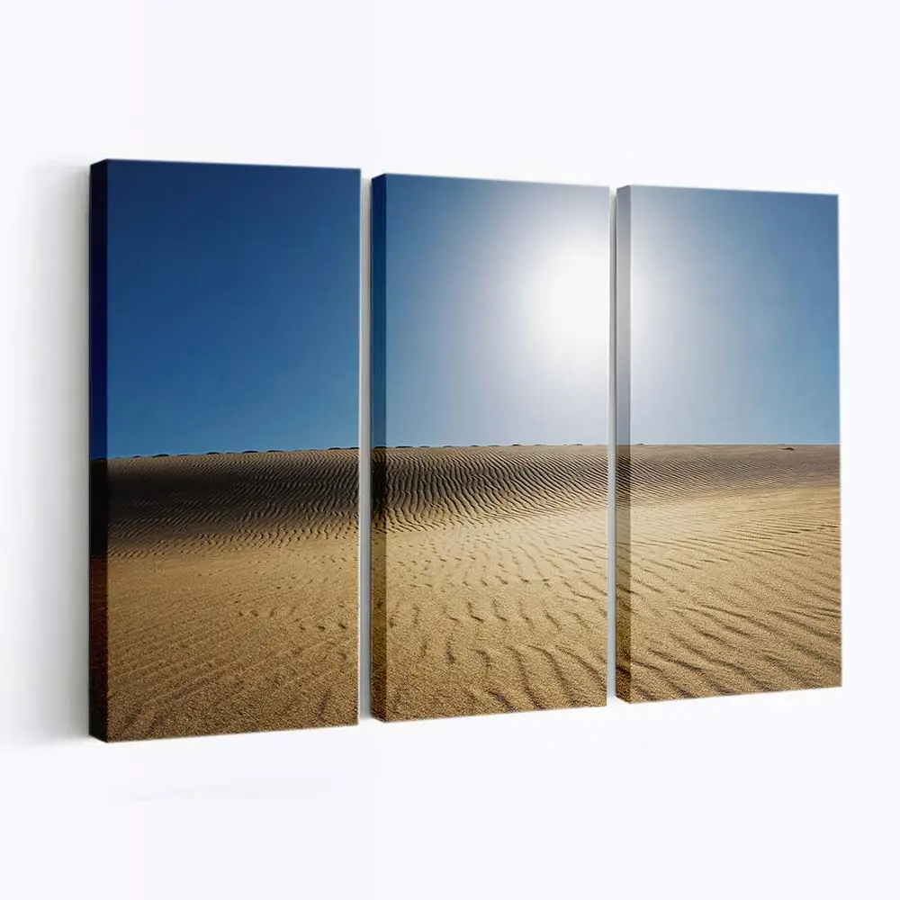 Heiße Sonne Über der Wüste Leinwandbild