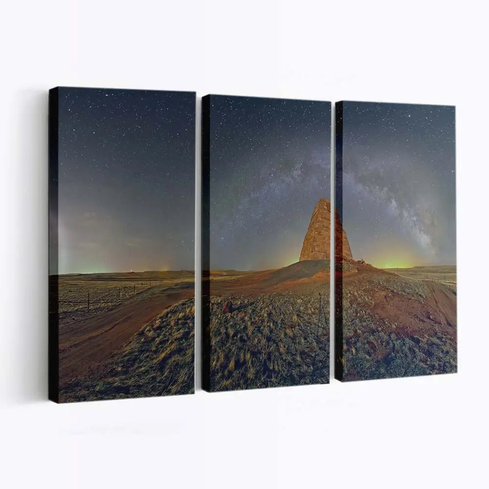 Monument Valley Panorama bei Nacht Leinwandbild