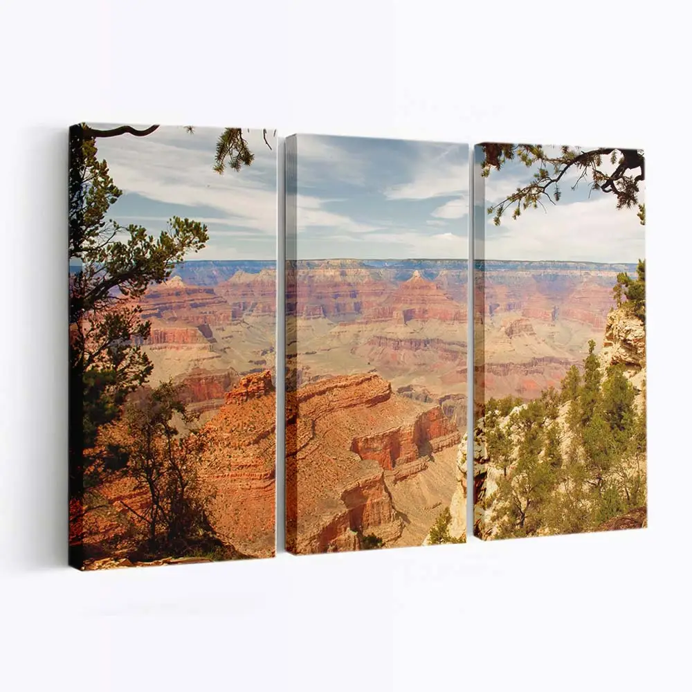 Panorama Eines Wüstencanyons Leinwandbild