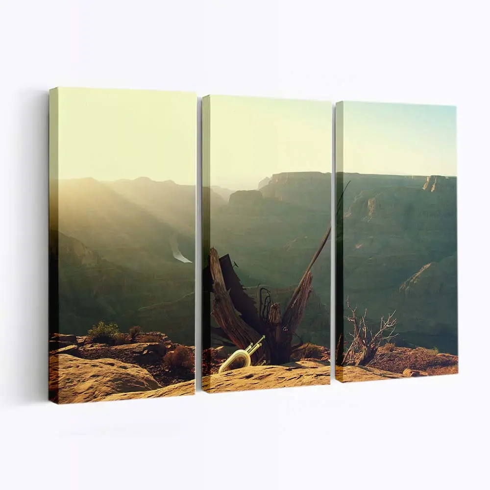 Schroffe Canyonlandschaft Leinwandbild