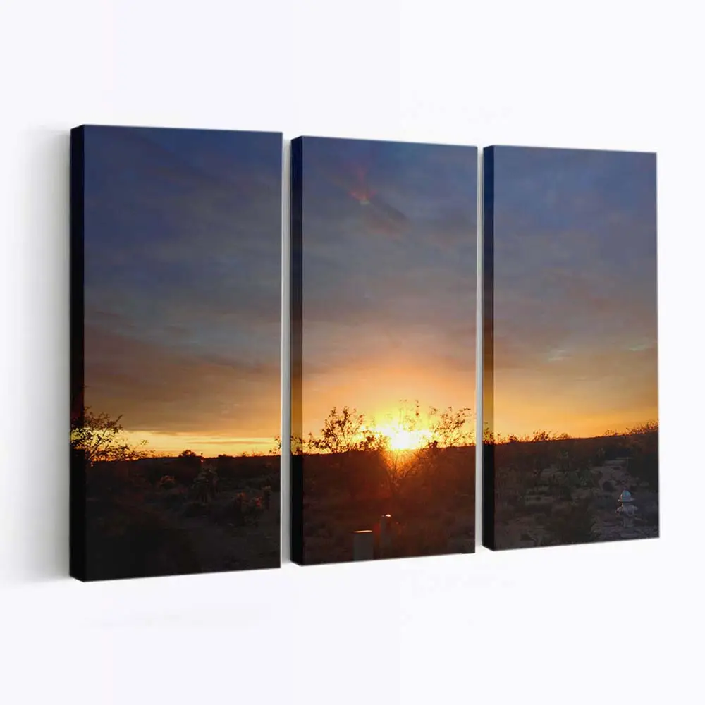 Sonnenuntergang in der Wüste Arizonas Leinwandbild