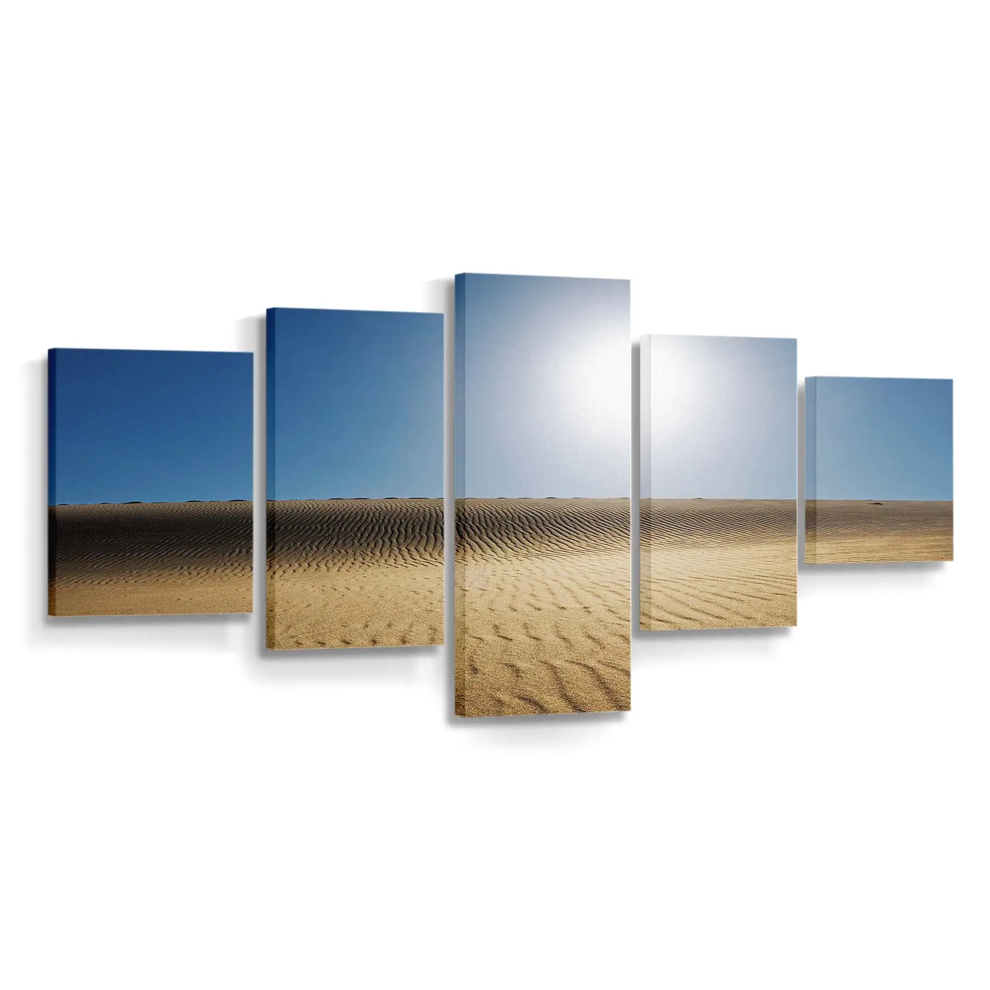 Heiße Sonne Über der Wüste Leinwandbild