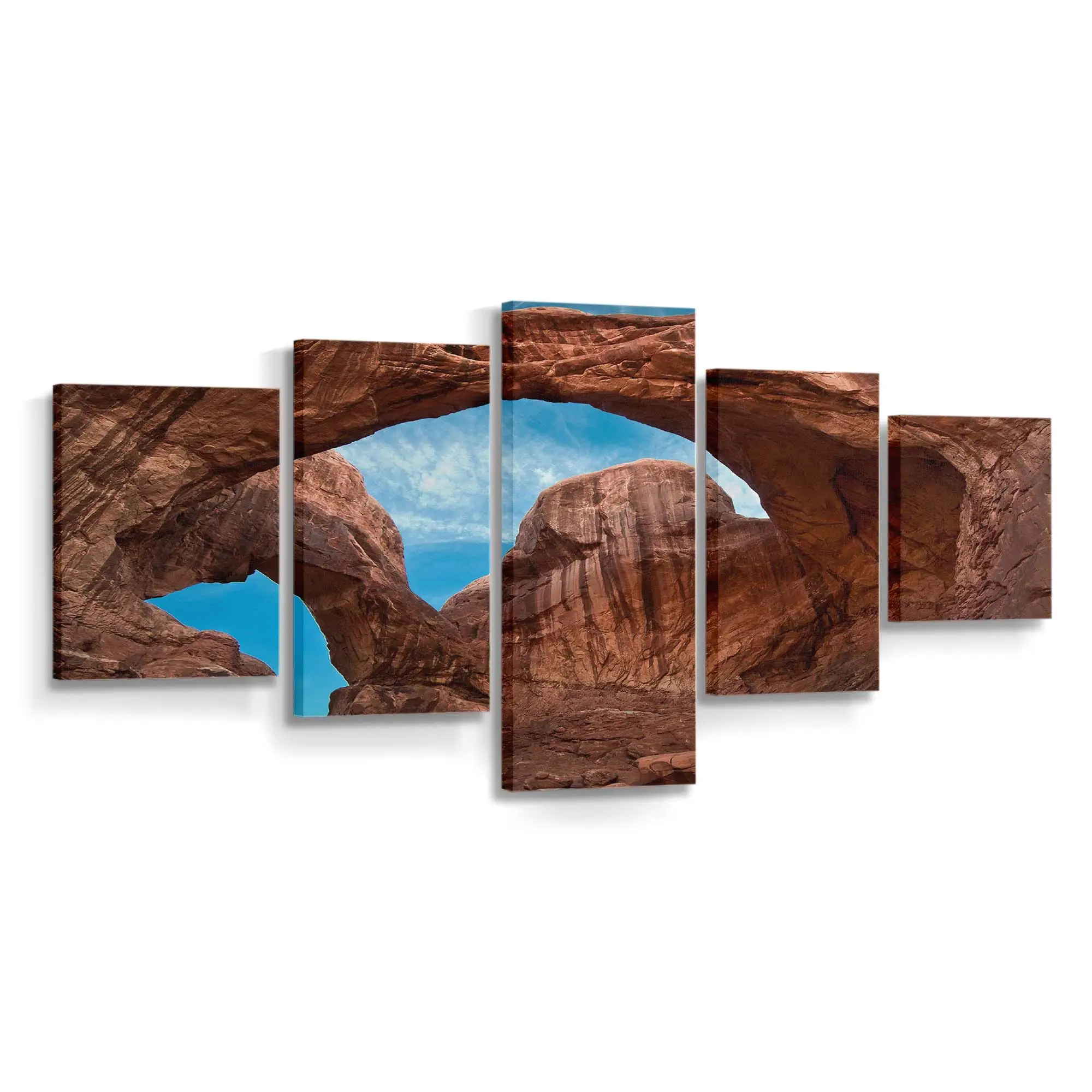 Massive Felsen in der Wüste Leinwandbild