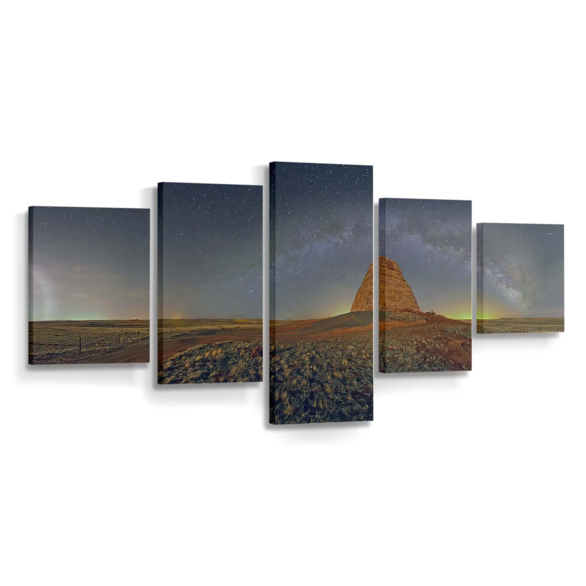 Monument Valley Panorama bei Nacht Leinwandbild
