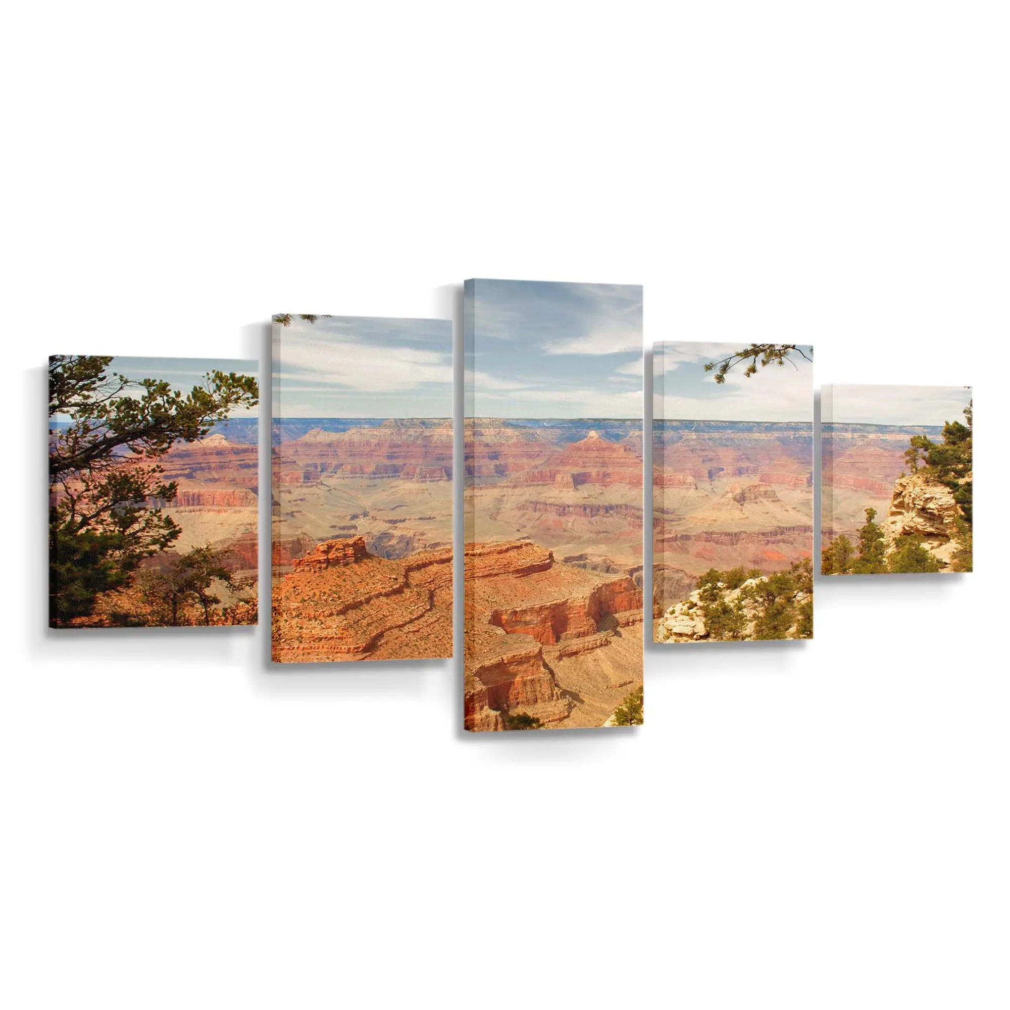 Panorama Eines Wüstencanyons Leinwandbild